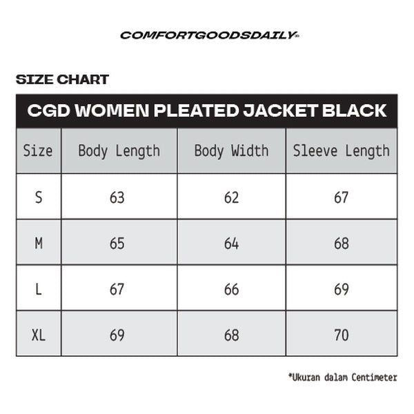CGD Women Jacket Pleated Long Black