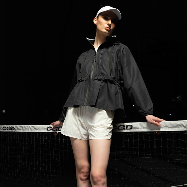 CGD Women Jacket Pleated Long Black