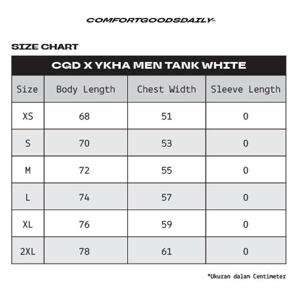 CGD X YKHA Men Tank White