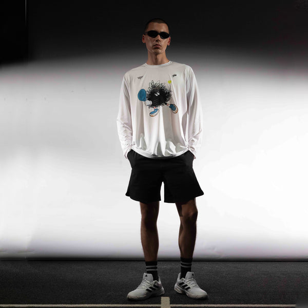 CGD X YKHA T-Shirt Microcool Performance Relax Long Sleeves White