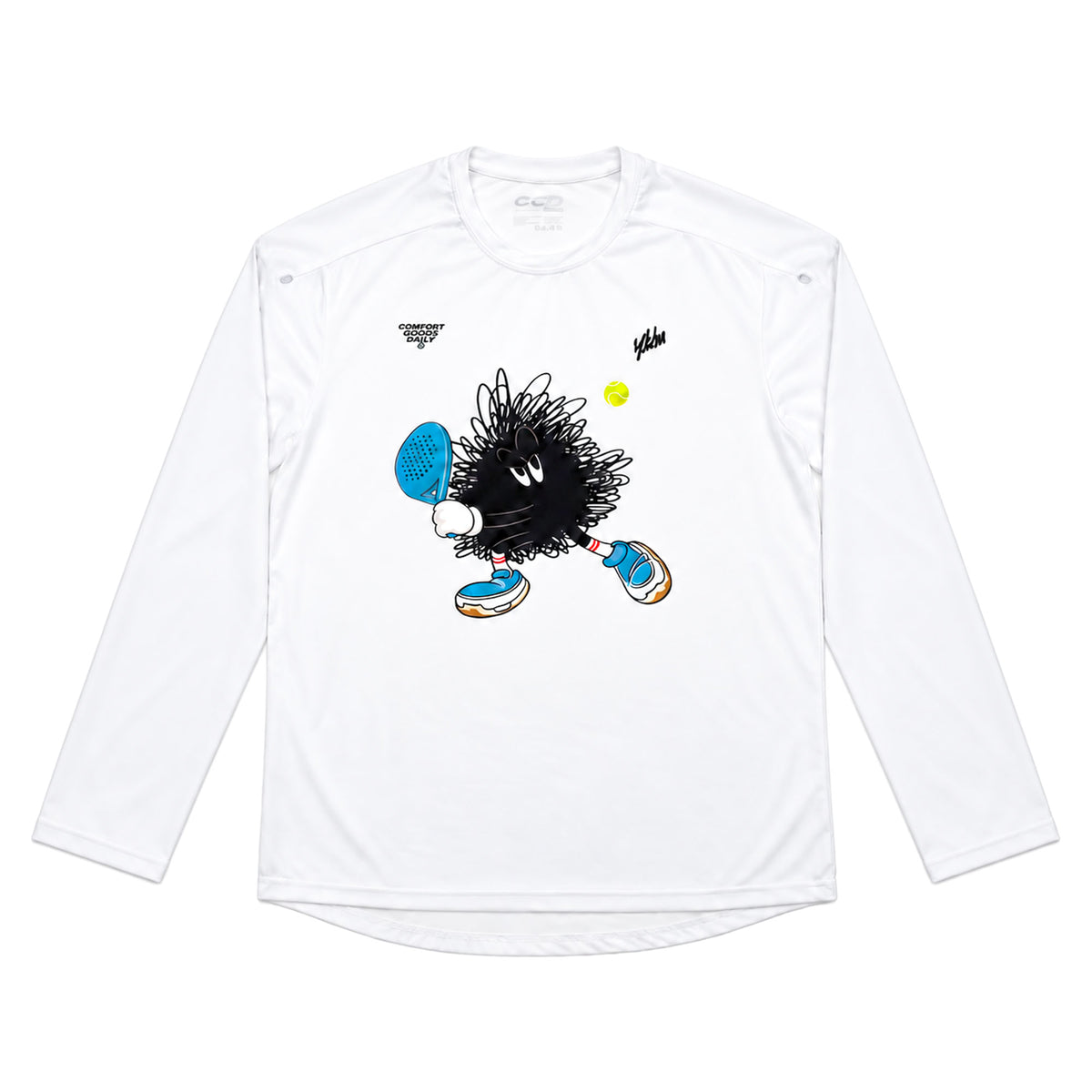 CGD X YKHA T-Shirt Microcool Performance Relax Long Sleeves White