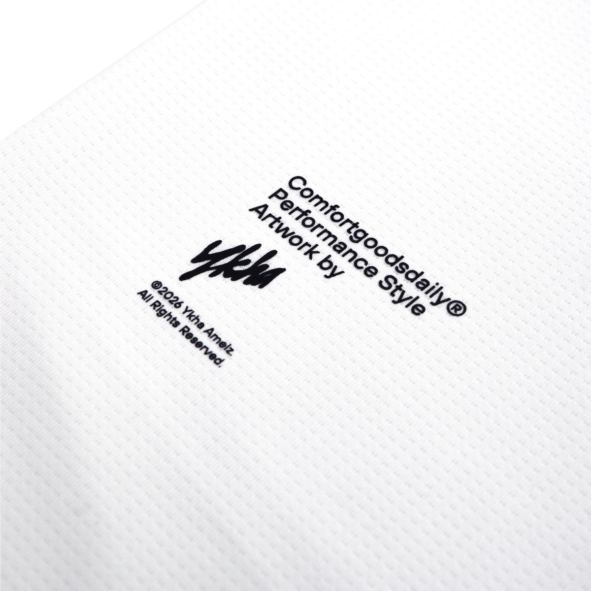 CGD X YKHA T-Shirt Microcool Performance Relax Long Sleeves White