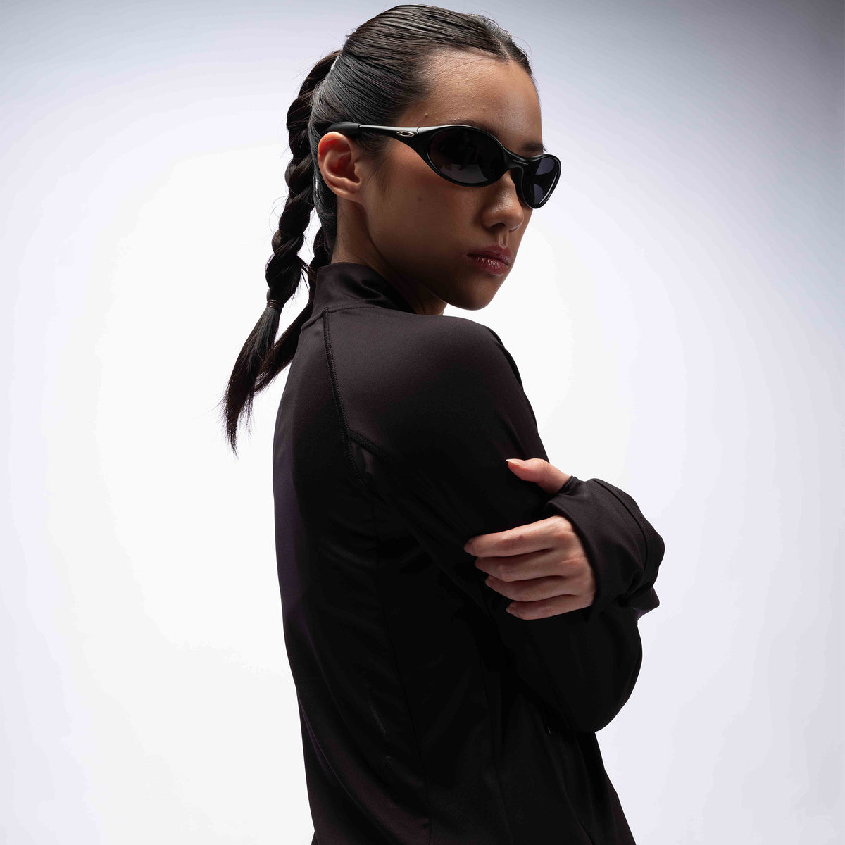 CGD Women Half Zip Jacket Black
