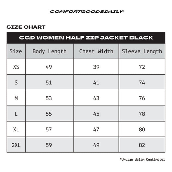 CGD Women Half Zip Jacket Black