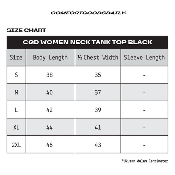 CGD Women Neck Tank Top Black