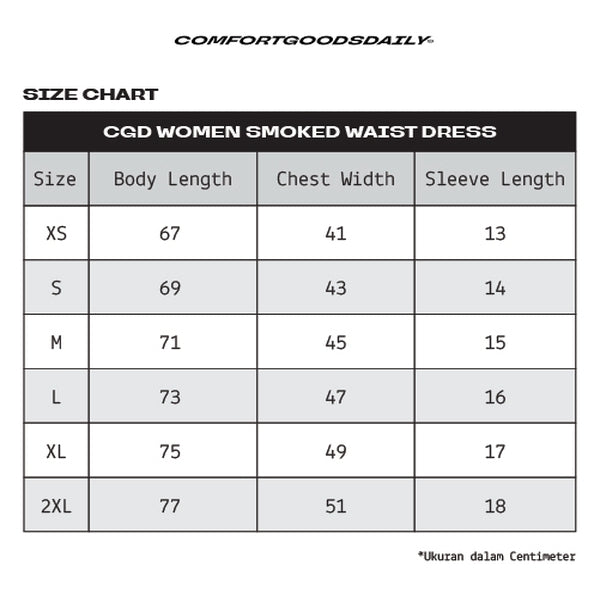 CGD Women Smoked Waist Dress Black