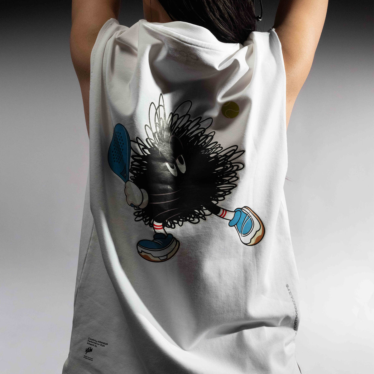 CGD X YKHA Women Loose Fit Tank White
