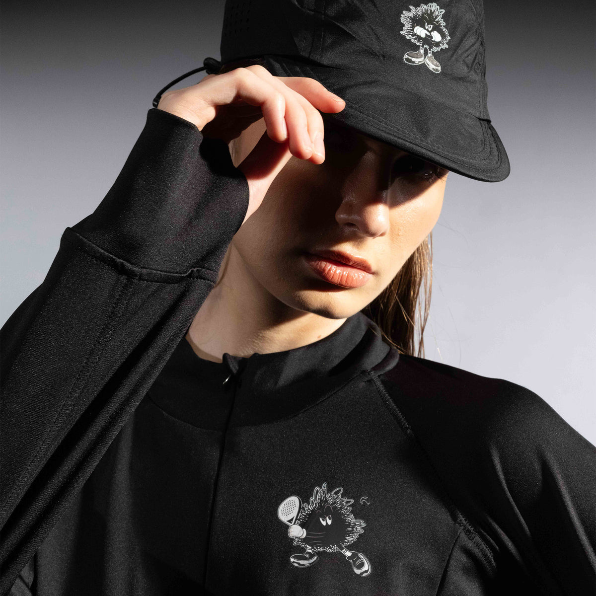 CGD X YKHA Women Half Zip Jacket Black