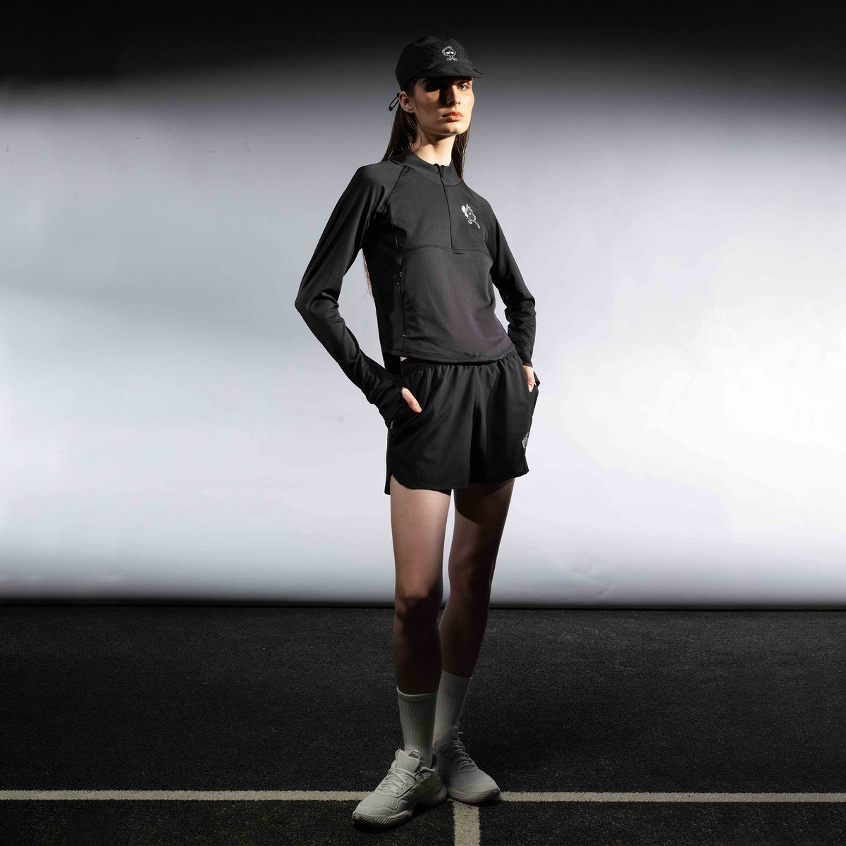 CGD X YKHA Women Half Zip Jacket Black