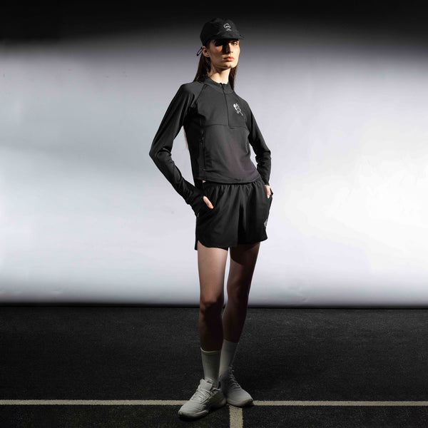 CGD X YKHA Women Half Zip Jacket Black