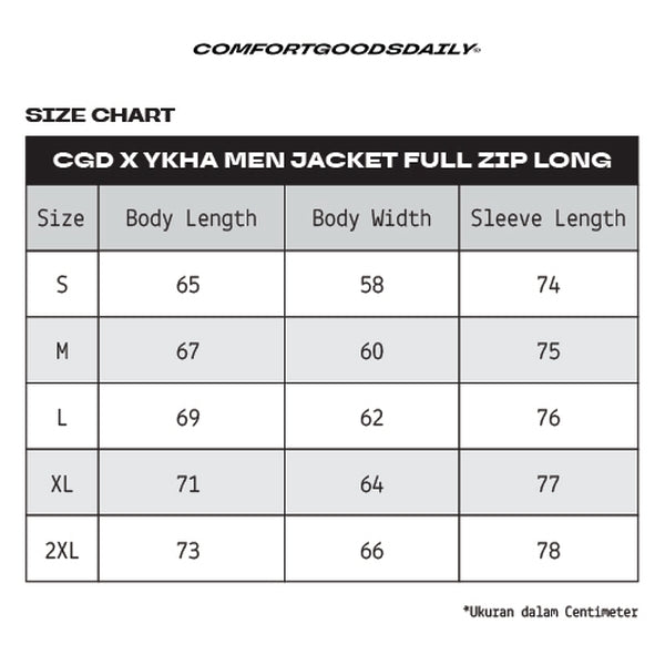 CGD X YKHA Mens Jacket Full Zip Long Black
