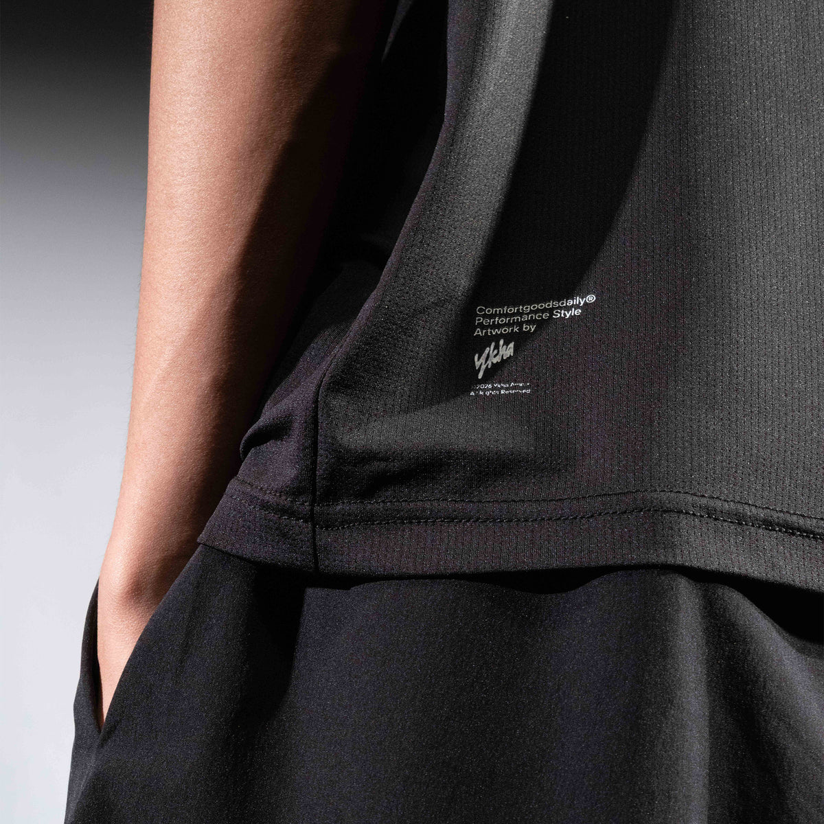 CGD X YKHA T-Shirt Microtouch Active Short Sleeves Black