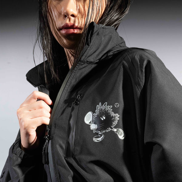 CGD X YKHA Women Jacket Pleated Long Black