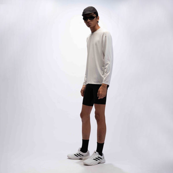 CGD T-Shirt Microcool Performance Relax Long Sleeves White