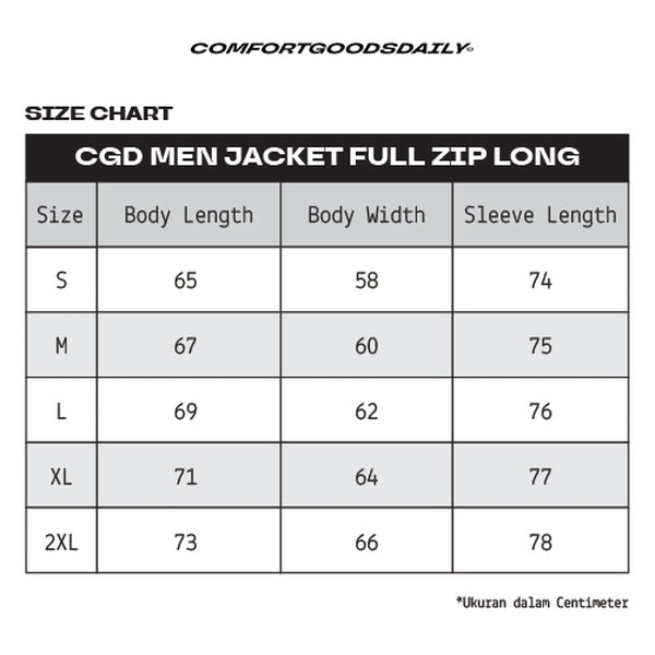 CGD Mens Jacket Full Zip Long Black