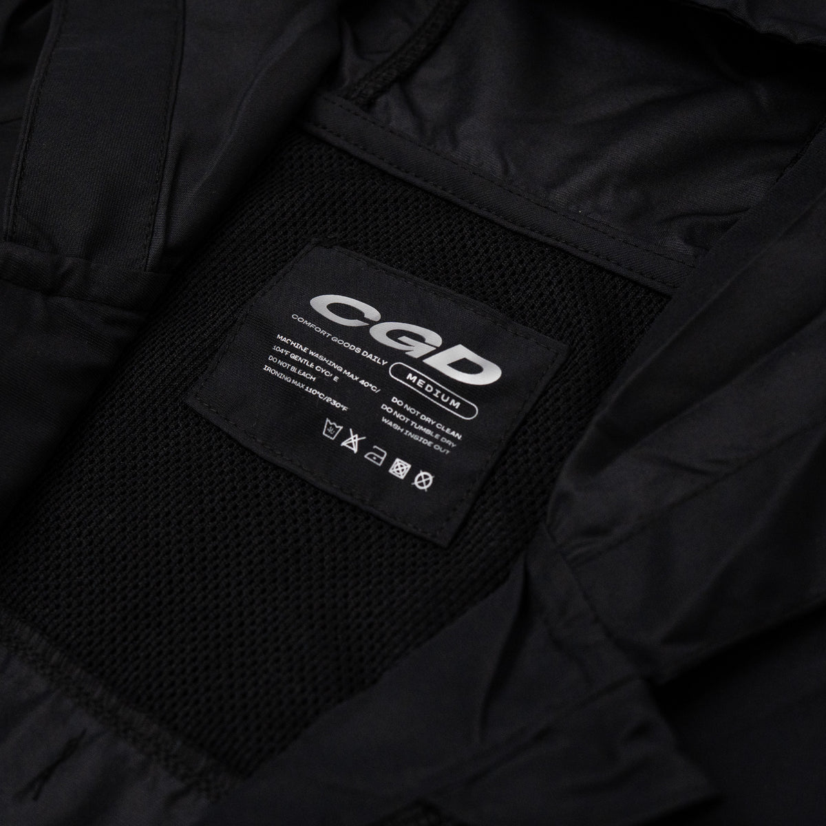 CGD Mens Jacket Full Zip Long Black