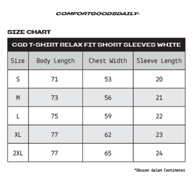 CGD T-Shirt Relax Fit Short Sleeves White