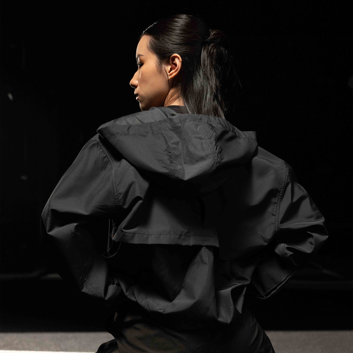 CGD Women Jacket Cropped Long Black