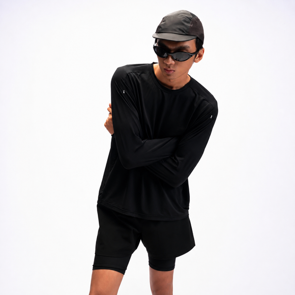 CGD T-Shirt Microcool Performance Relax Long Sleeves Black