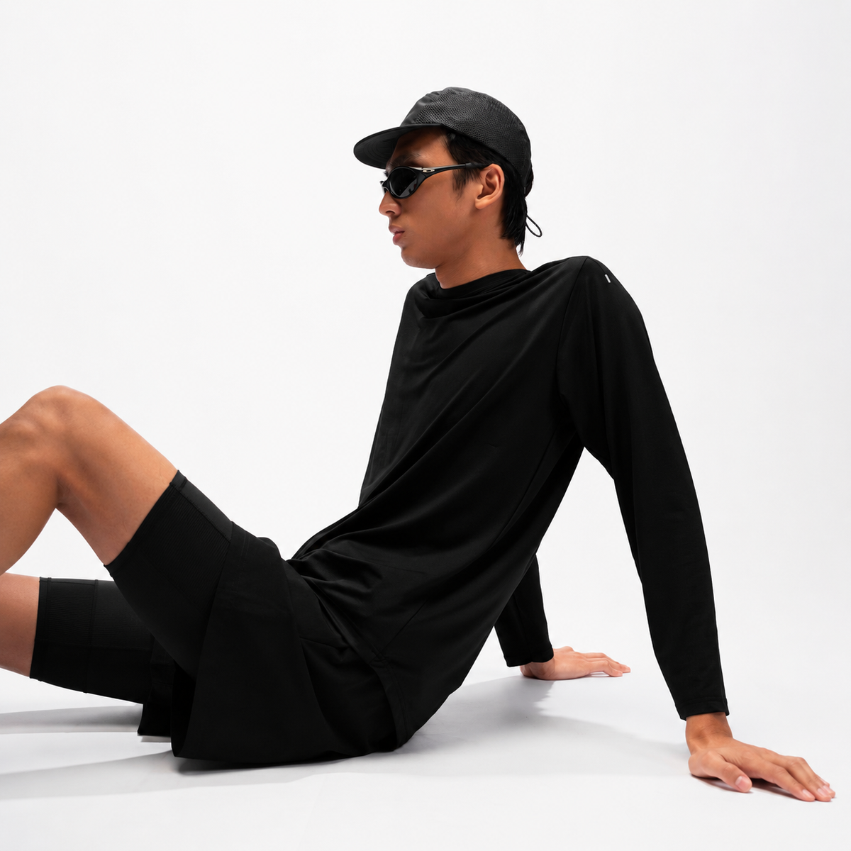 CGD T-Shirt Microcool Performance Relax Long Sleeves Black