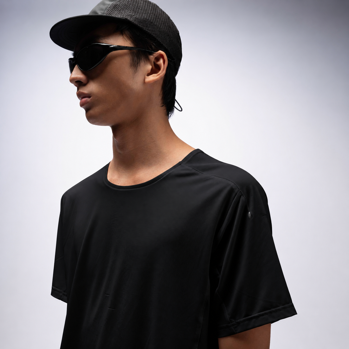 CGD T-Shirt Microcool Performance Relax Short Sleeves Black