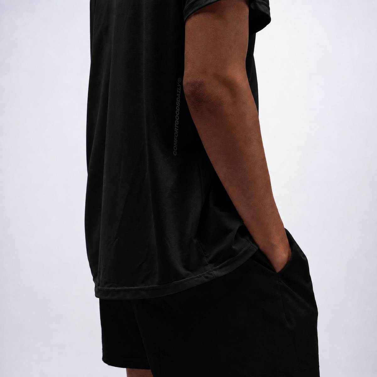 CGD T-Shirt Microcool Performance Relax Short Sleeves Black