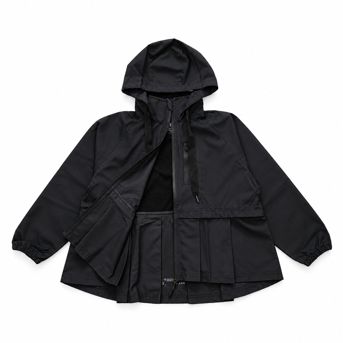 CGD Women Jacket Pleated Long Black