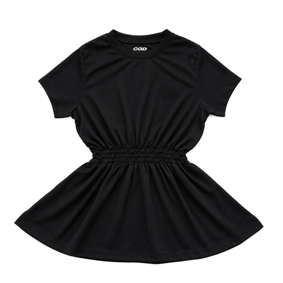 CGD Women Smoked Waist Dress Black