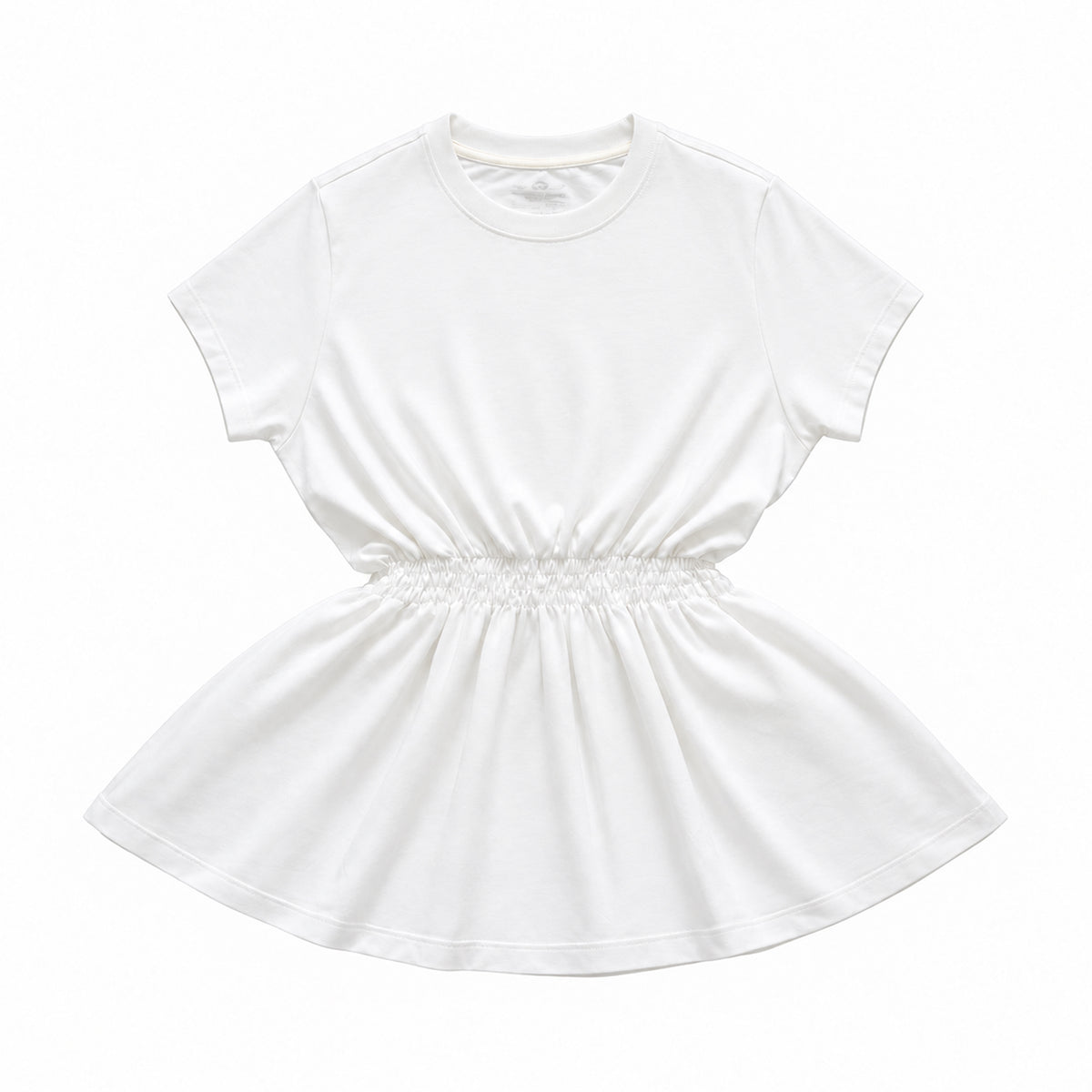 CGD Women Smoked Waist Dress White