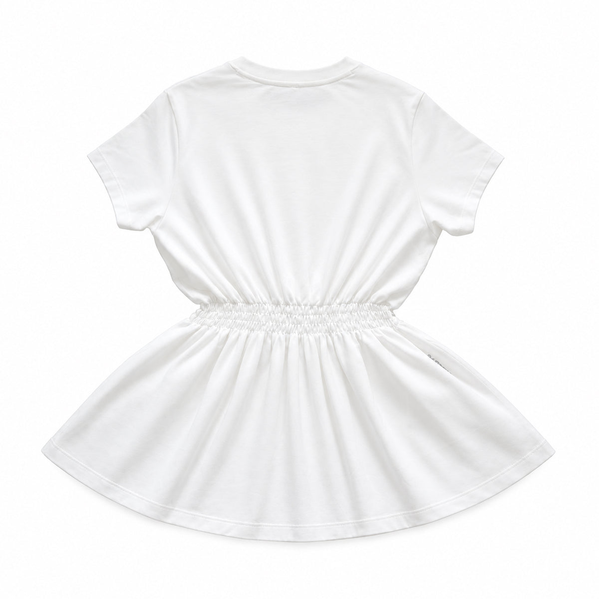 CGD Women Smoked Waist Dress White