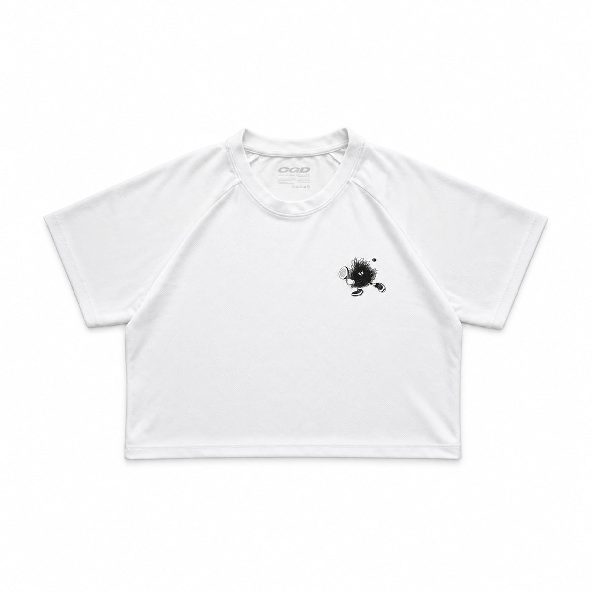 CGD X YKHA T-Shirt Women Cropped Short Sleeve White
