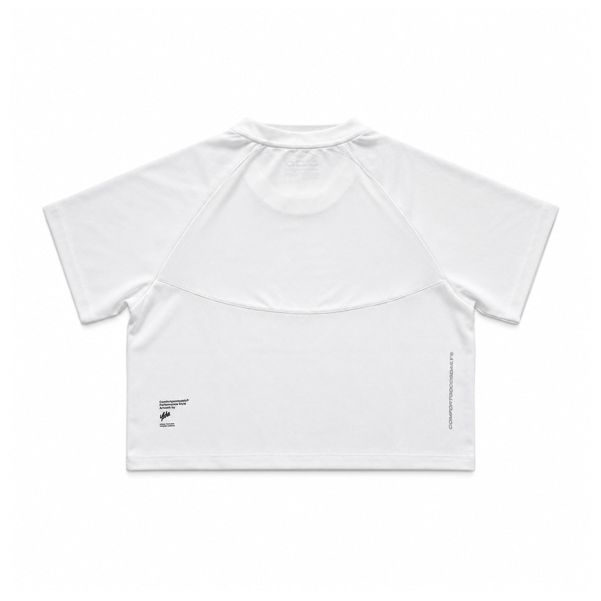 CGD X YKHA T-Shirt Women Cropped Short Sleeve White