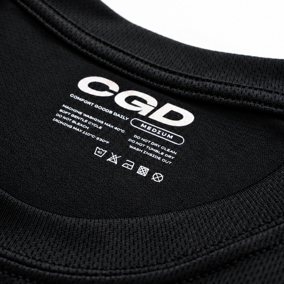 CGD x YKHA T-Shirt Women Cropped Short Sleeve Black
