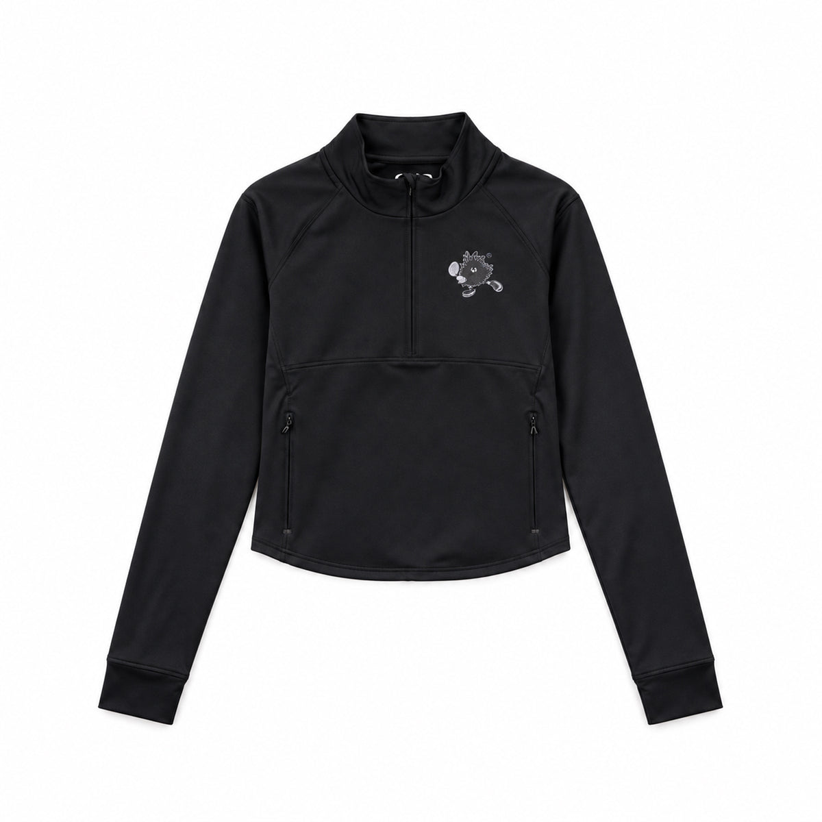 CGD X YKHA Women Half Zip Jacket Black