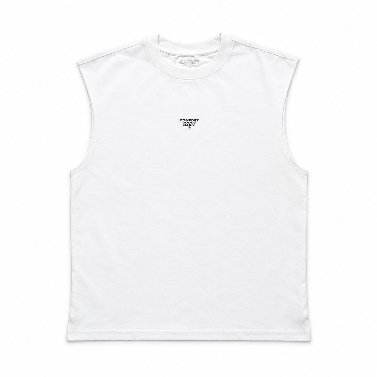 CGD X YKHA Women Loose Fit Tank White